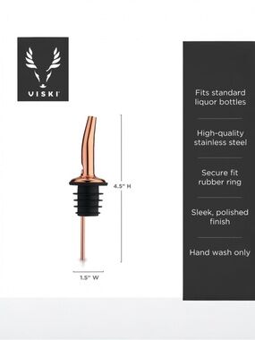 VISKI COPPER LIQUOR POURER